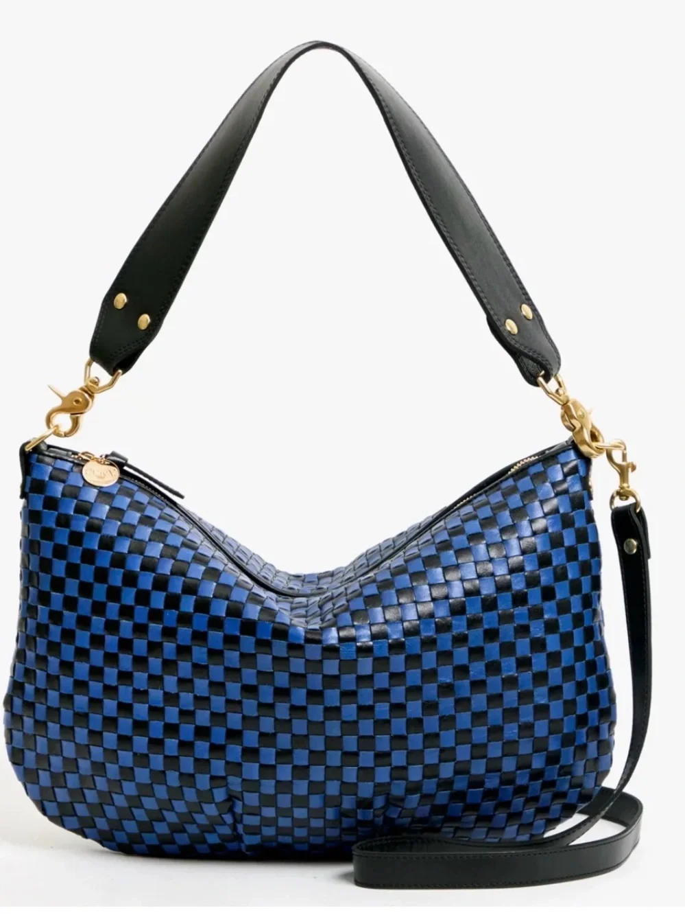 Clare V Moyen Messenger - Brand New with Tags! Checker Blue / Black Bag
